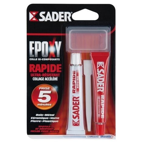 EPOXY RAPIDE 2 TUBES 30 ML REMPLACE REF 30610770 SADER 30621065