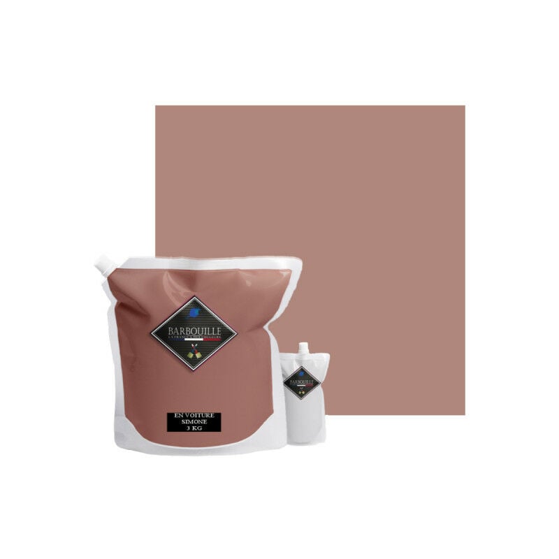 Barbouille - Epoxy resin paint For tiles, ceramic tiles, laminates, pvc - 3kg - Pink in car Simone