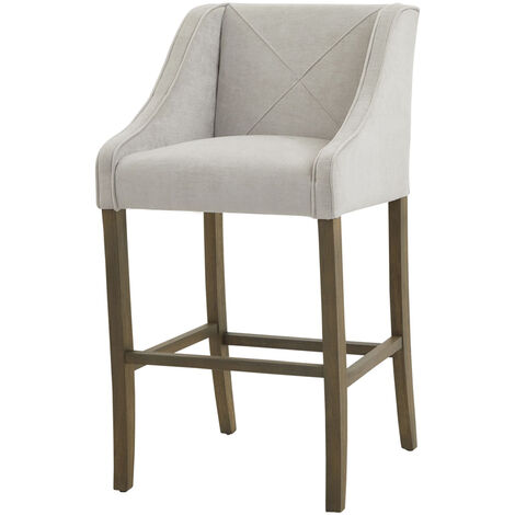 Epsom Barstool - Wood - L58 x W57 x H104 cm - Grey