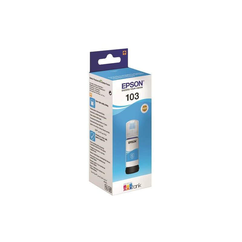 Epson - 103 EcoTank Cyn Ink Bottle we - EP69019