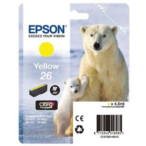 Epson 26 amarillo Cartucho de tinta C13T26144012