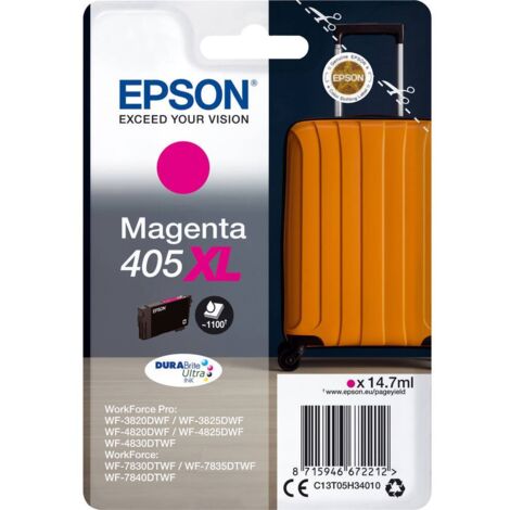 Epson 405XL DURABrite Ultra Ink cartouche d'encre 1 pièce(s) Original Rendement élevé (XL)