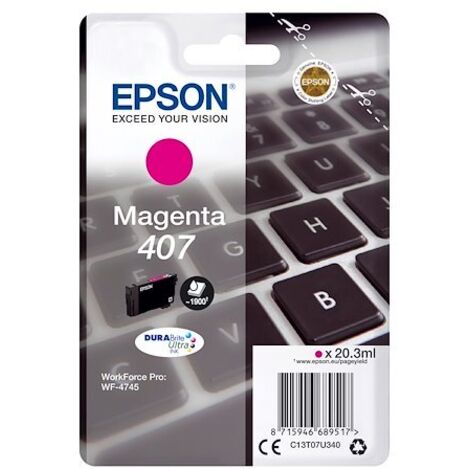 Epson 407 cartouche couleurs séparées pour imprimante jet d'encre - magenta