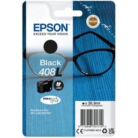 Epson 408L haute capacité cartouche noire pour imprimante jet d'encre