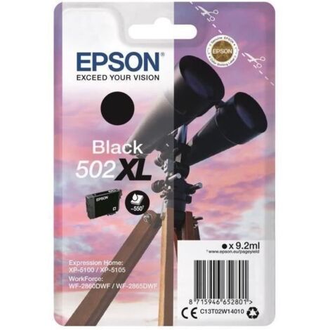 Epson 502XL cartouche d'encre 1 pièce(s) Original Rendement élevé (XL) Noir