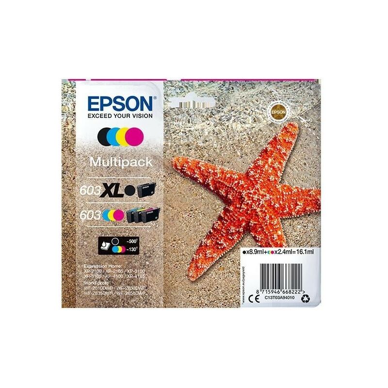 

Epson 603xl c13t03a94010 tinta original cuatricolor