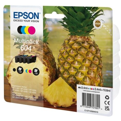 Epson 604 Druckerpatrone 4 Stück(e) Kompatibel Standardertrag Schwarz, Cyan, Magenta, Gelb