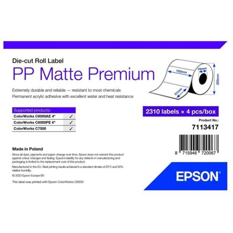 Epson 7113417 White Stationery Accessories