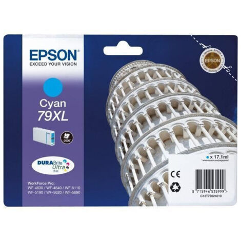 Epson 79XL Tour de Pise Cartouche dencre Cyan