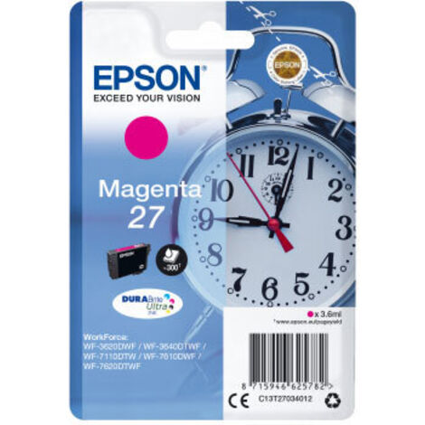 Epson Alarm clock C13T27034012 cartouche d'encre 1 pièce(s) Original Rendement standard Magenta