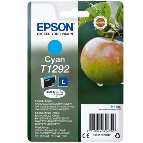 Epson Apple Singlepack Cyan T1292 DURABrite Ultra Ink