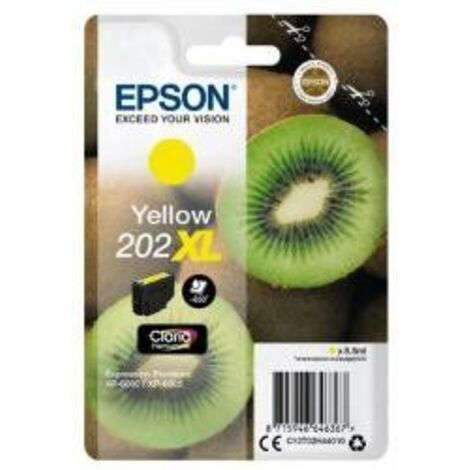 Epson C13T02H44020 Kiwi 202XL cartuccia d'inchiostro 1 pz Originale Resa elevata (XL) Giallo
