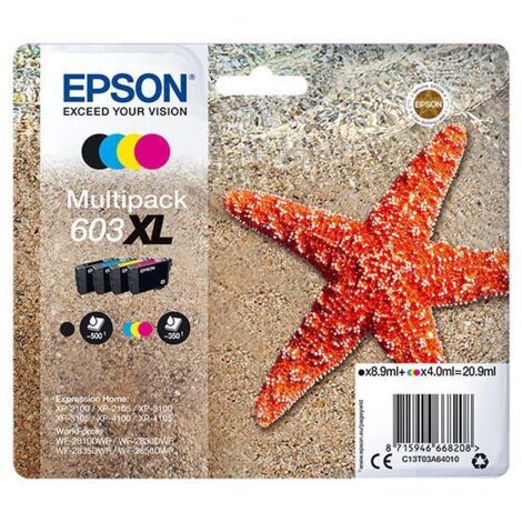 Epson C13T03A64020 cartouche d'encre 1 pièce(s) Original Rendement élevé (XL) Noir, Cyan, Magenta, Jaune