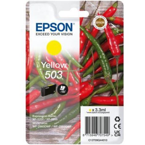 Epson C13T09Q44020 Cartuccia Peperoncino 503 Comp con Expression Home XP 5200 XP 5205 Giallo