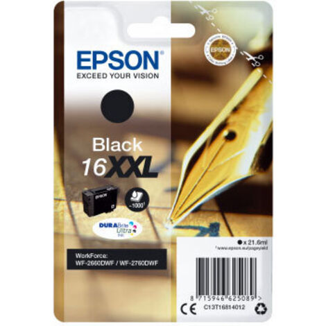 Epson C13T16814012 cartouche d'encre 1 pièce(s) Original Rendement extra (super) élevé Noir