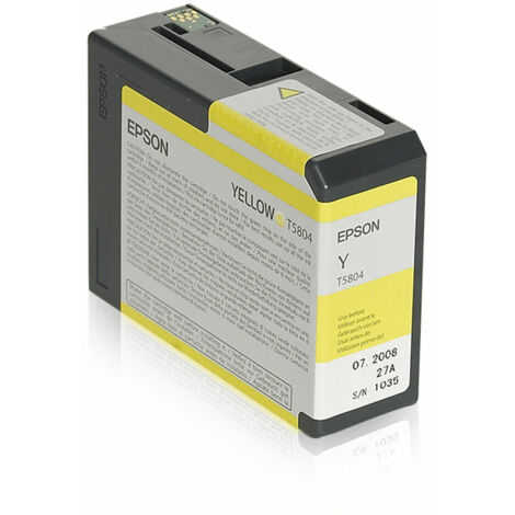 Epson C13T580400 Druckerpatrone T5804 gelb (C13T580400)