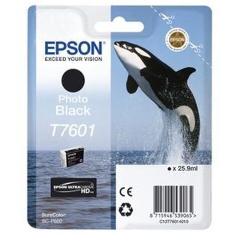 Epson C13T76014010 Druckerpatrone T7601 Photo Black SC-P600 (C13T76014010)
