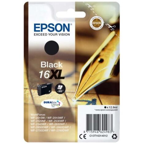 EPSON Cartouche 16XL - Noir - 12.9ml - 500 pages