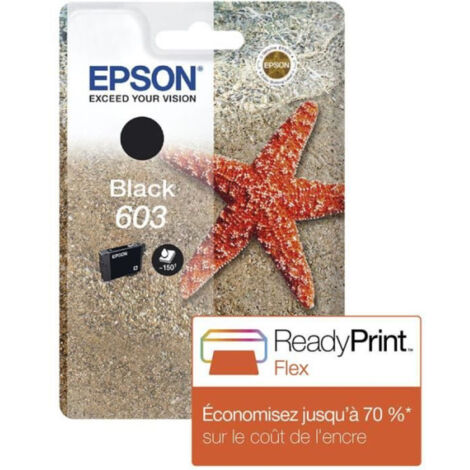 EPSON Cartouche d'encre 603 noir - Etoile de mer (C13T03U14010)