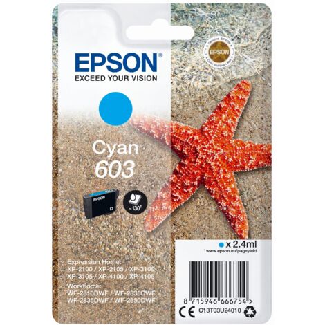 EPSON Cartuccia Stella Marina 603 Ciano