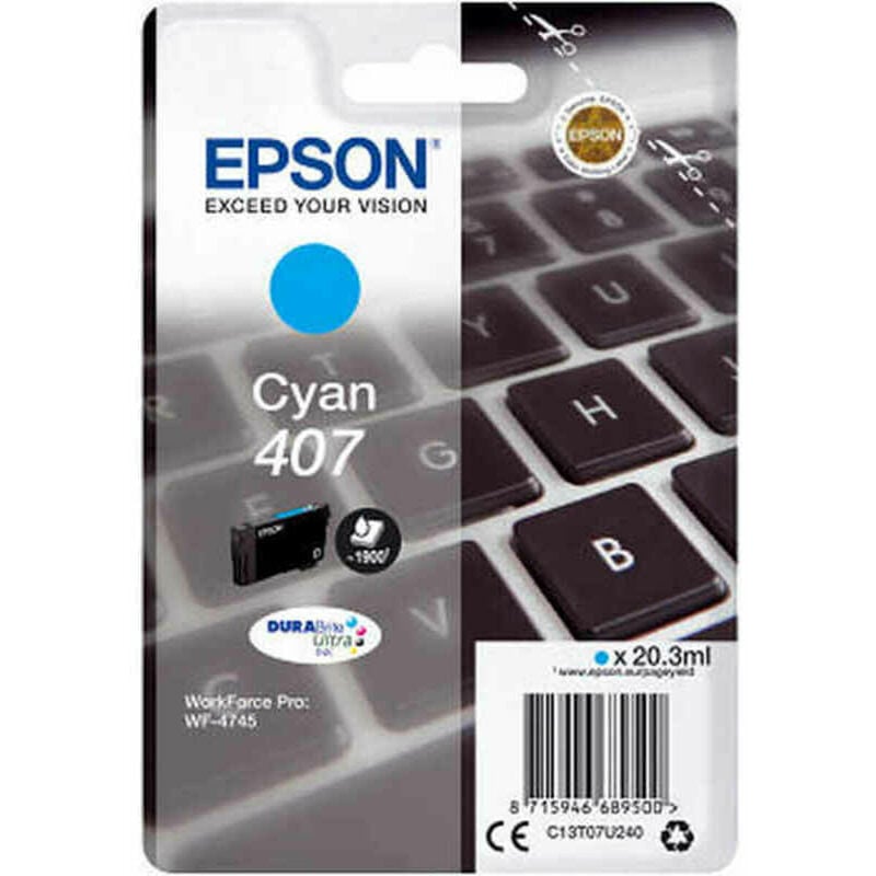 

Epson - Cartucho de Tinta Original 407 Cyan