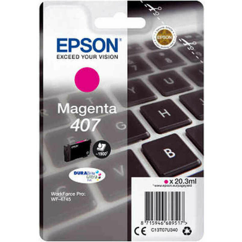 

Epson - Cartucho de Tinta Original 407 Magenta