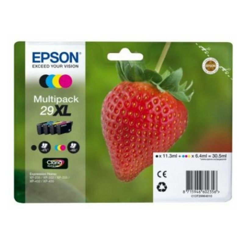 

Cartucho de Tinta Compatible Multipack T29XL Amarillo Negro Cian Magenta - Epson