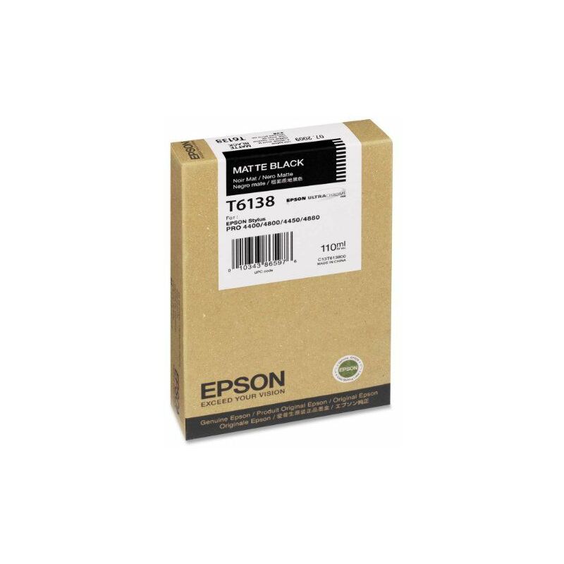 

Epson Cartucho T613800 negro mate