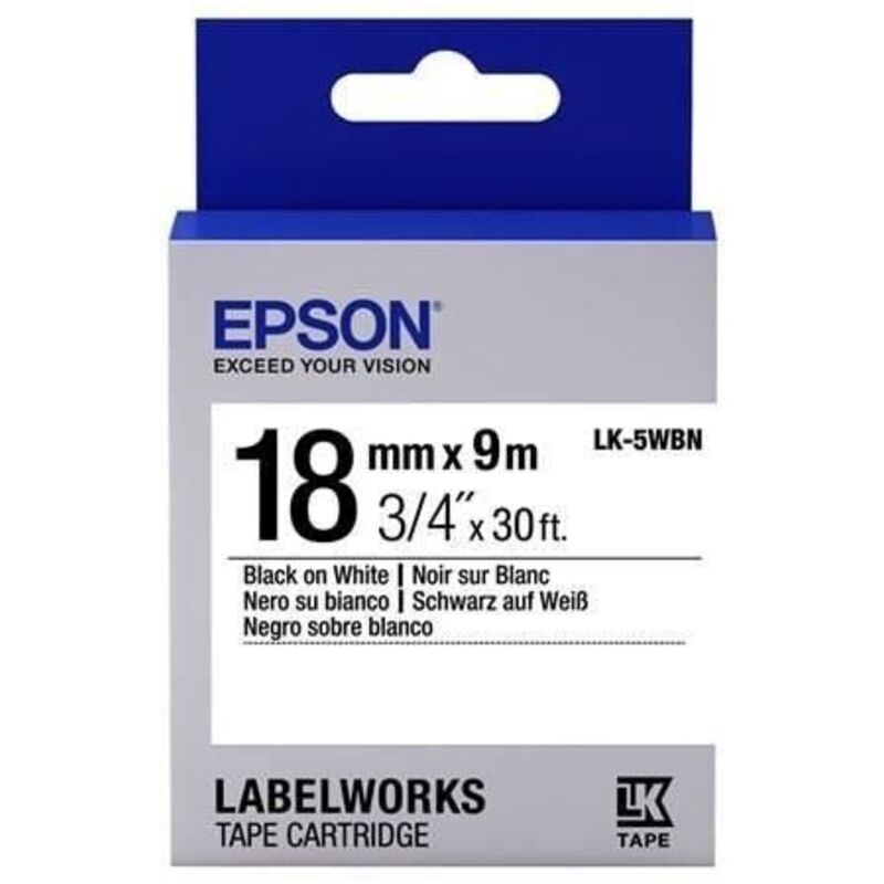Etiquetas para Impresora Epson C53S655006 Negro Negro/Blanco