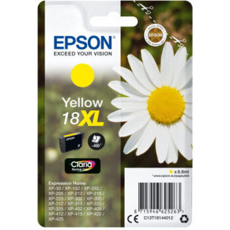 Epson Daisy C13T18144012 cartouche d'encre 1 pièce(s) Original Rendement élevé (XL) Jaune