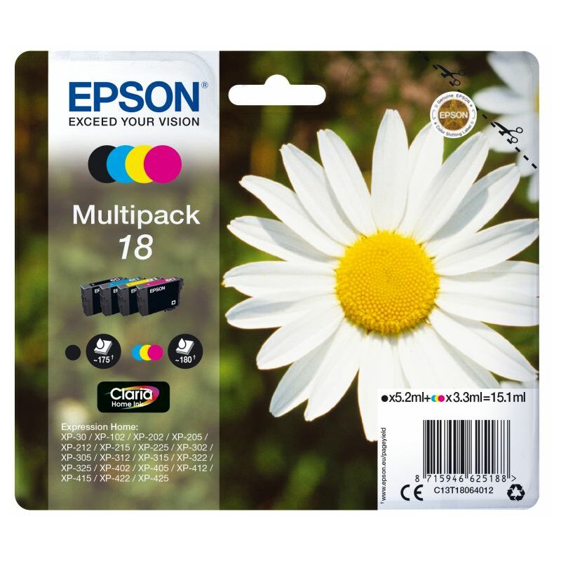 

Daisy Multipack 18 4 colores (etiqueta RF) - Epson