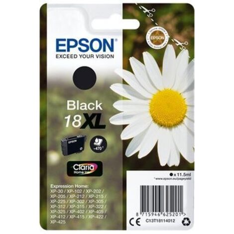 Epson Daisy Singlepack Black 18XL Claria Home Ink