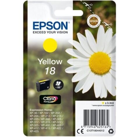 Epson Daisy Singlepack Yellow 18 Claria Home Ink