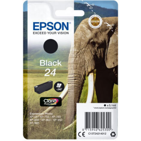 Epson Elephant C13T24214012 cartouche d'encre 1 pièce(s) Original Rendement standard Noir