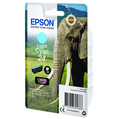 Epson Elephant C13T24254022 cartouche d'encre 1 pièce(s) Original Cyan clair