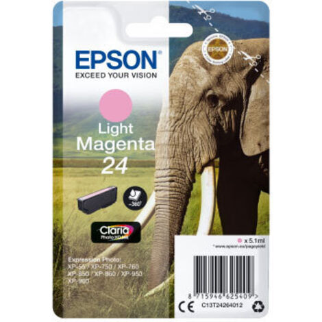 Epson Elephant C13T24264012 cartouche d'encre 1 pièce(s) Original Rendement standard Magenta clair