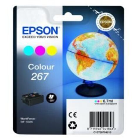 Epson Globe Singlepack Colour 267 ink cartridge