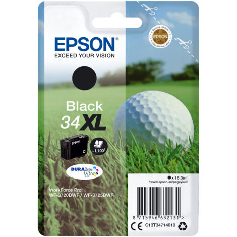 Epson Golf ball C13T34714020 cartouche d'encre 1 pièce(s) Original Rendement élevé (XL) Noir