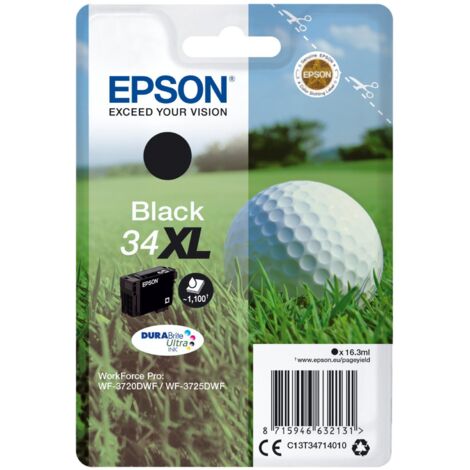 Epson Golf ball C13T34714020 cartuccia d'inchiostro 1 pz Originale Resa elevata (XL) Nero