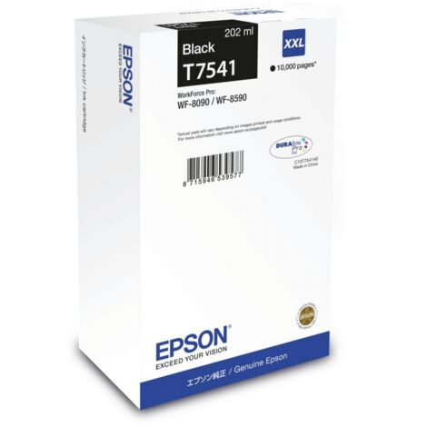 Epson Inchiostro T7541 Nero Schwarz XXL (C13T754140)