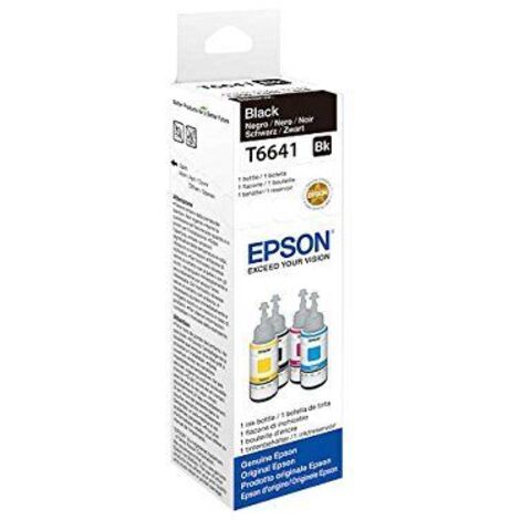 Epson Ink black T 664 70 ml               T 6641