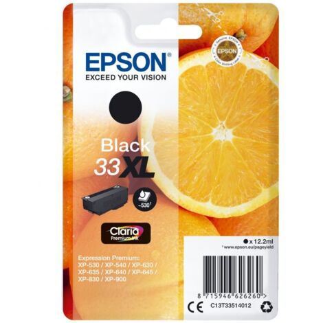Epson ink cartridge black XL Claria Premium 33         T 3351