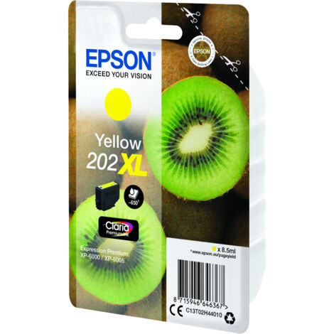 Epson Kiwi 202XL cartouche d'encre 1 pièce(s) Original Rendement élevé (XL) Jaune