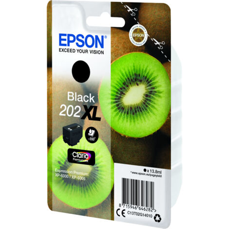 Epson Kiwi 202XL cartouche d'encre 1 pièce(s) Original Rendement élevé (XL) Noir