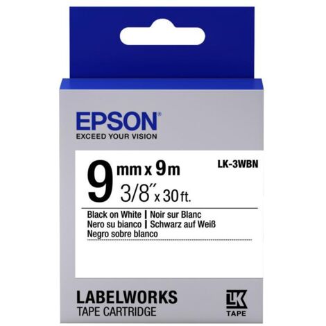 Epson LK-3WBN nastro per etichettatrice Nero su bianco