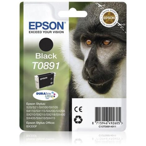 Epson Monkey T0891 cartouche d'encre 1 pièce(s) Original Noir
