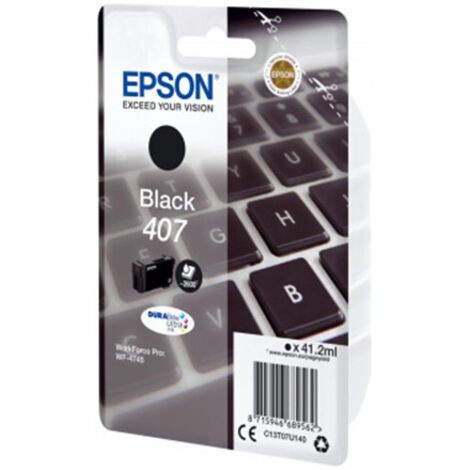Epson n407 c13t07u140 original schwarze tinte