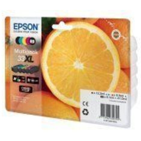Epson Oranges C13T33574021 cartuccia d'inchiostro 1 pz Originale Resa elevata (XL) Nero, Nero per foto, Ciano, Magenta, Giallo