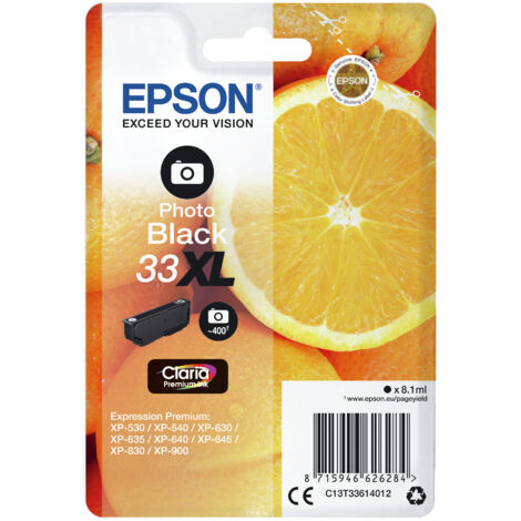 Epson Oranges C13T33614022 cartouche d'encre 1 pièce(s) Original Rendement élevé (XL) Photo noire