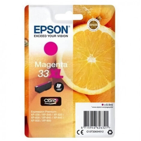 Epson Oranges C13T33634012 cartouche d'encre 1 pièce(s) Original Rendement élevé (XL) Magenta